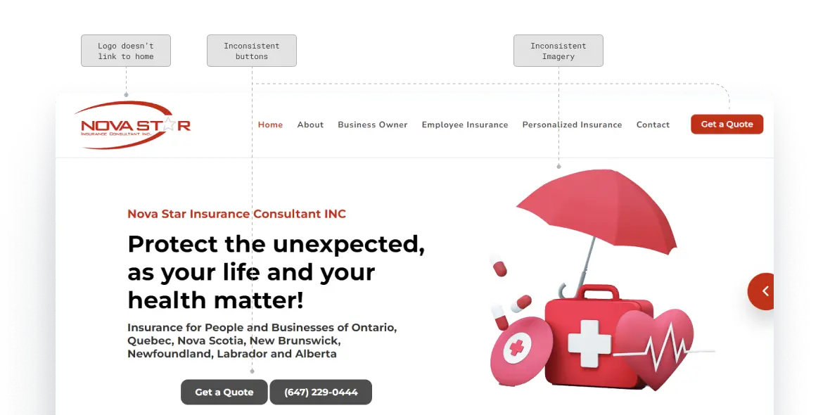 UXUI Homepage Audit - 1