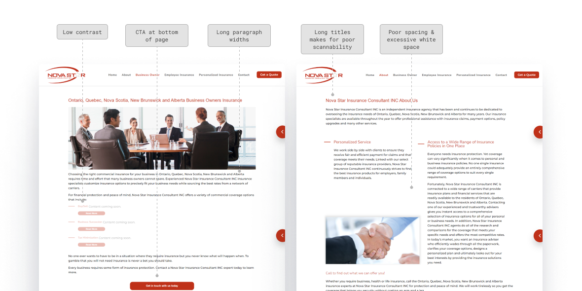 UXUI Homepage Audit - 2